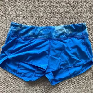 Lulu lemon speed up shorts 2.5 size 8